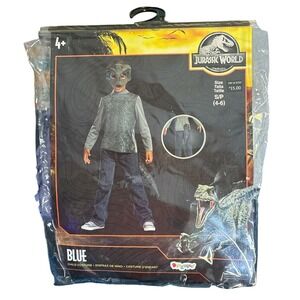Disguise Jurassic World Blue Halloween Costume Boy's Size S (4-6) New Complete‎